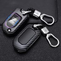 ▪◄ ABS Carbon Fiber Car Key Case Is Suitable For Honda Civic CR-V HR-v Accord Jade Spider Odyssey 2015-2018