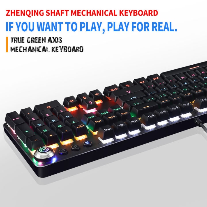 104-keys-blue-switch-mechanical-keyboard-gaming-keyboard-usb-wired-led-backlit-ultra-slim-keyboard-for-pc-computer-windows
