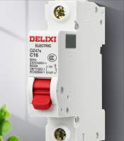 DELIXI Circuit Breaker DZ47s 1Pole C ประเภท Curve 230/400V 50HZ 1A 2A 3A 6A 10A 16A 20A 25A 32A 40A 50A 63A MCB