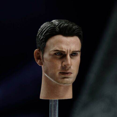 1/6 Steve Rogers Chris Evans Head Sculpt Man Head Fit 12'' Muscle ...