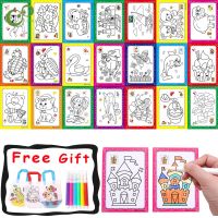 20Pcs/lot Art Doodle Pad DIY Color graffiti Painting Cards Early Educational Learning Creative Drawing Toys for Children YJN Flash Cards Flash Cards