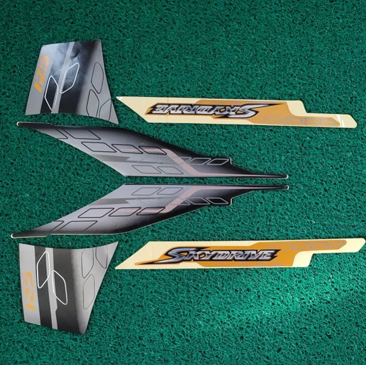 SKYDRIVE (OLD) DAYTONA 11 BLACK/GOLD Stock Decal/Sticker Lazada PH