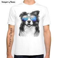 Retro Vintage Border Collie Galaxy Universe Hipster Funny Sheepdog Funny Outdoor Sunglasses Dog Lover Gift Essential T-Shirt