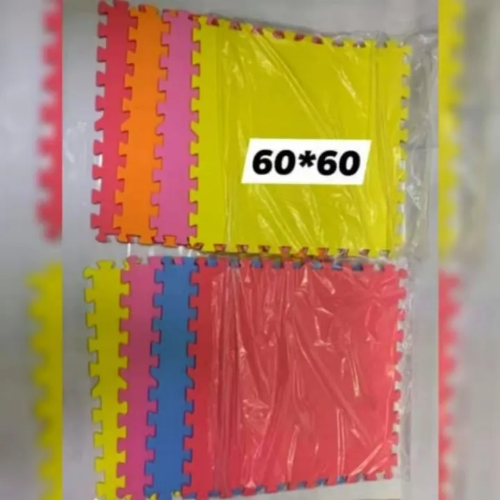 KES 4pcs 60x60 Puzzle Mat Children & Family Colorful Floor Play Mat