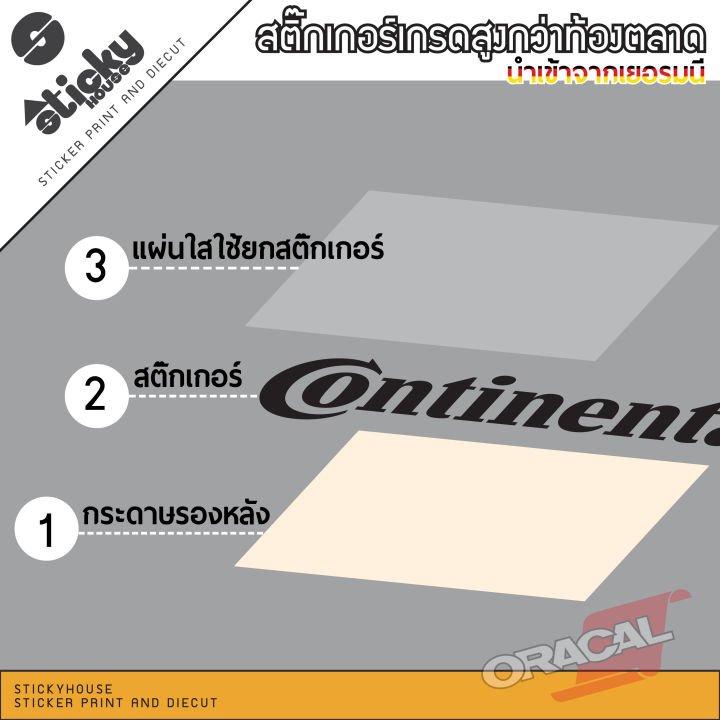 sticker-ลาย-continental-สติ๊กเกอร์งานไดคัท-ราคาต่อชิ้น-สติ๊กเกอร์ติดได้ทุกที่-สติ๊กเกอร์แต่งรถ-ไดคัท-พร้อมเทปยก