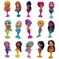 6cm Cute Mini Mermaid Dolls Cute 10 or 5 Items / Lot Miniature Accessories Animal Education Kids Toys Birthday Present Gifts