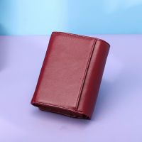 CONTACTS Genuine Leather Women Wallets Luxury Designer Short Bifold Fashion Womens Purses Card Holders Coin Purses Female Bags