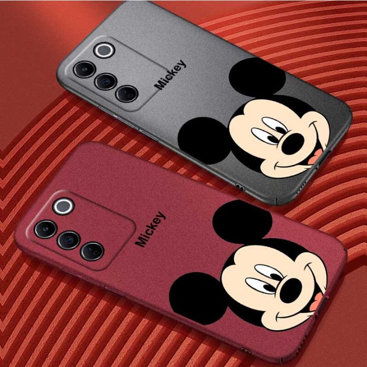 เคส-vivo-v27โปร5g-v27e-v25โปร5g-v25e-มิกกี้เมาส์มีสไตล์เคสหินทรายกันลื่นบางกันกระแทกกรอบซิลิโคนเนื้อด้านนิ่ม