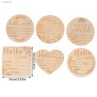 ▧ 1pc Newborn Monthly Growth Recording Cards Wooden Baby Milestone Card Baby Engraved Age Baby Photo Birthday Photography Props