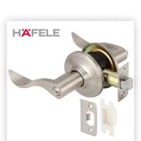 ลูกบิดก้านโยก 489.10.796 HAFELE ห้องทั่วไป สีเงิน (MATT SILVER ENTRANCE LEVER LOCK SET) ลูกบิด