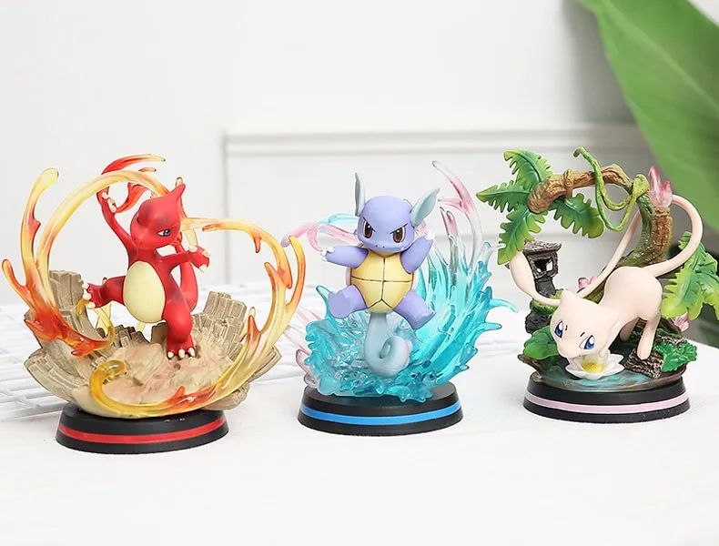 POKEMON Mega Evolution EGG GK Set Model Gengar Charizard Eevee Gyarados  Dragonite Blastoise Slowpoke Large Figure Action Gift