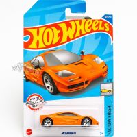 No. 107 MCLAREN F1 Orange Mattel Hot Wheels Alloy Small Sports Car