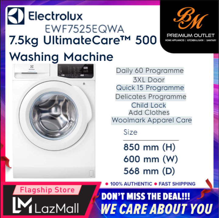 electrolux front load washing machine ewf7525eqwa