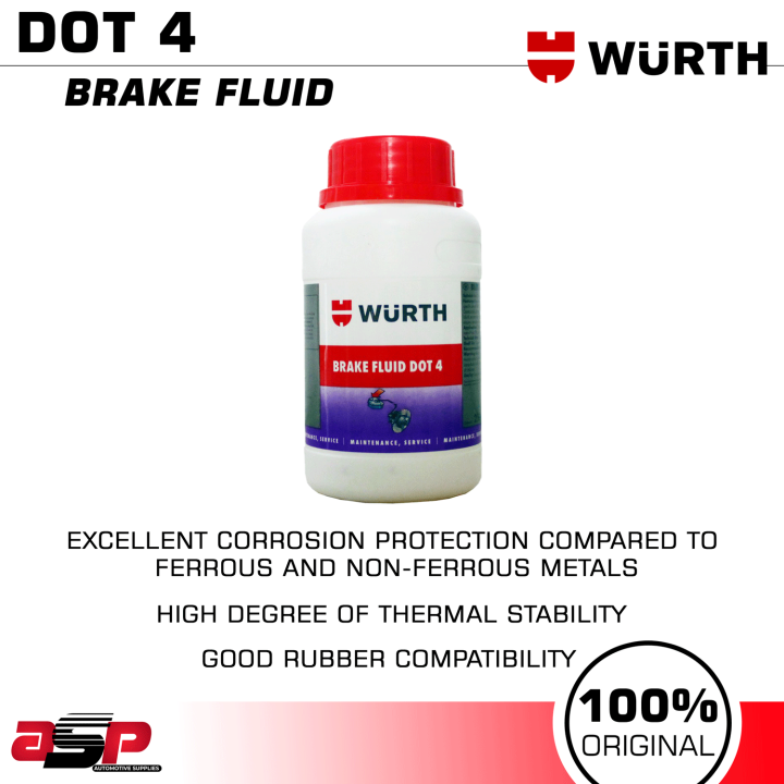 Wurth Dot 4 Brake Fluid 250ml Lazada PH