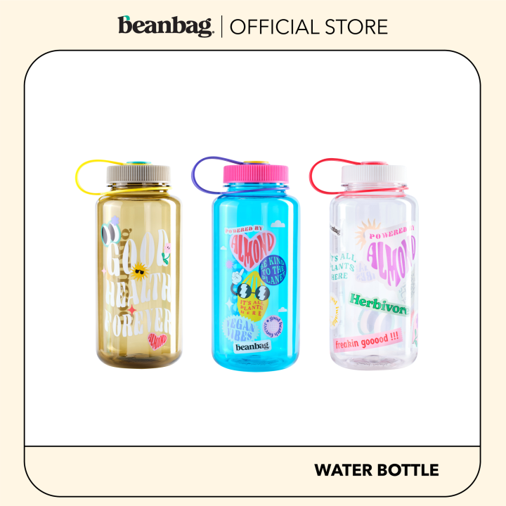 beanbag-water-bottle-1000ml-กระบอกน้ำ-tritan-คุณภาพพรีเมี่ยมมาตรฐาน-usa-มีสายหิ้ว-เครื่องหมายบอกปริมาตรน้ำ