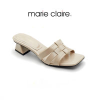 Bata บาจา ยี่ห้อ Marie Claire Urban Addict รองเท้าส้นสูง รองเท้าเสริมส้น สูง 1.5 นิ้ว รองเท้าส้นสูงแบบสวม รองเท้าสำหรับผู้หญิง รุ่น DOMIKA สีเบจ 6708277