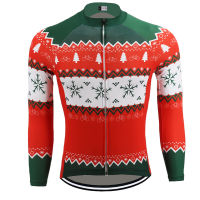 Christmas long sleeves cycling Jersey cycling clothing bike wear ropa ciclismo mtb jersey