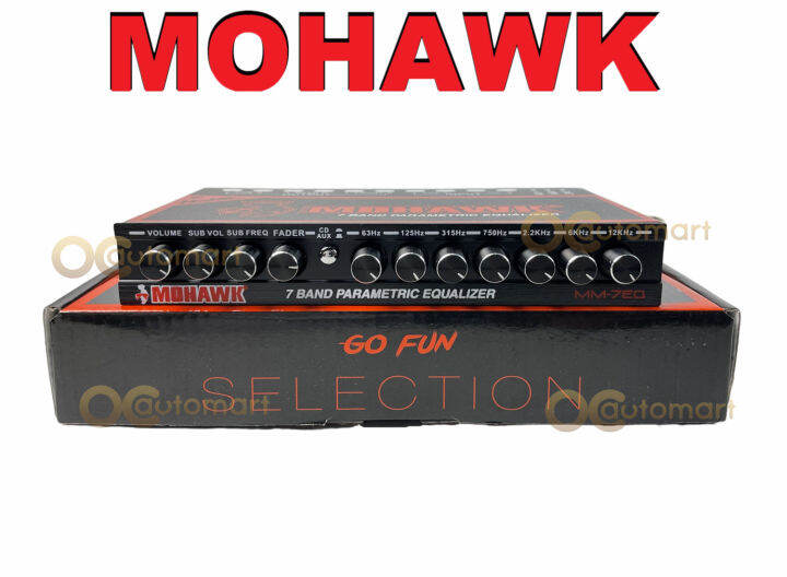 MOHAWK Pre Amp Car Audio MYSERIES 5 Band 7 Band Parametric Equalizer