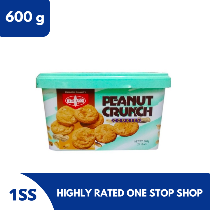 Fibisco Peanut Crunch Cookies, 600g | Lazada PH