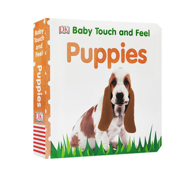 Baby touch and feel: puppies dog DK touch Book Childrens Enlightenment early education paperboard book cant tear the picture book