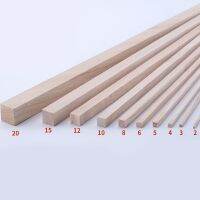 Lychee Life 30cm Long Square Wooden Bar Wood Stick Strips For Airplane Model DIY Handmade Crafts Art Supplies Shoes Accessories