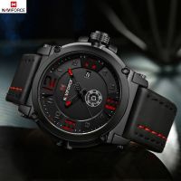 ✈✌❁ NAVIFORCE Hot Sale Fashion Military Waterproof Quartz Analog Sport Black Mens Watch