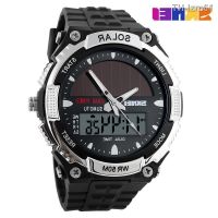 นาฬิกาผู้ชาย Moment beautiful men solar watch waterproof outdoor sports mens children of wrist 1049 students