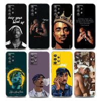 [On1ine 3C Digital} Yinuoda Rapper 2pac Tupac ใสโทรศัพท์สำหรับ Samsung A01 A02 A02s A11 A12 A21 A31 A41 A32 A51 A71 A42 A52 A72ซิลิโคน