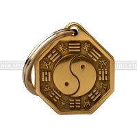 Feng Shui Chinese Concave Convex Bagua Copper Mirror  Keychain  The 8 Hexagrams Mirror