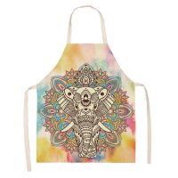 Sun God Print Pattern Apron Baking Elephant Aprons for Women Apron Kitchen Cooking Accessories Cafe Kitchen Apron