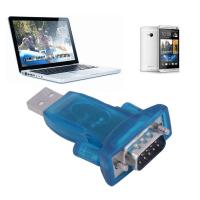 Allwin USB 2.0 RS232 ชิปเซ็ต CH340 สายแปลงซีเรียล 9 พินอะแดปเตอร์สำหรับ Win7/8 สีฟ้า