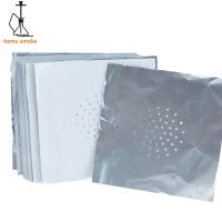 [COD] Hookah tin foil disposable hookah square perforated burning charcoal aluminum