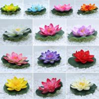 hot【cw】 Retail Artificial fake flowers leaf Pond flower Floating Pool fish tank flores Wedding Decoration B98