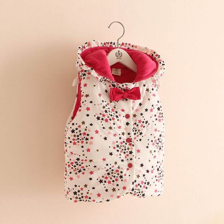 good-baby-store-2022-winter-warm-2-3-4-6-7-8-9-10-years-bow-star-candy-color-star-print-hat-sweet-kids-baby-girls-hooded-vests-waistcoats