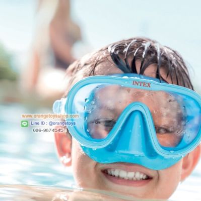 ( snorkel ) แว่นดำน้ำ snorkel แว่นตาดำน้ำ INTEX Sea Scan Swim Masks // สีฟ้า // สีเหลือง
