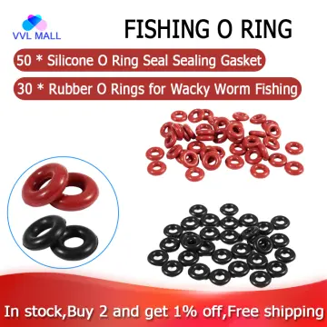 In stock] 50Pcs Silicone O Ring Seal Sealing Gasket 3Mm X 8Mm X 2.5Mm &  30Pcs 2.5Mm X 6.5Mm X 2Mm Rubber O Rings for Fishing