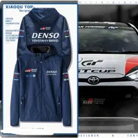 High quality stock WRC Rally TOYOTA TGR GR Racing Customized Windbreaker Jacket Off-Road Driver Hooded