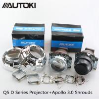 Autoki 3.0นิ้ว Koito Q5ไฟโปรเจคเตอร์ซีนอนแบบคู่เลนส์ Apollo 3.0หุ้มด้วย D2h D1s D2s ไฟซ่อน D4s D3s สำหรับติดตั้งอัตโนมัติ