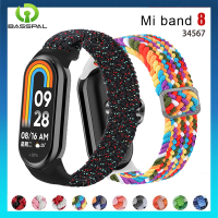 สายรัดฐานสำหรับสาย Xiaomi Mi 8ไนลอนยืดหยุ่นได้สายเดี่ยวสายอะไหล่แบบปรับได้ Correa Miband 3 4 7 6 5กำไล NFC