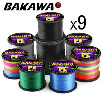 【CC】 BAKAWA Pesca Fly Fishing 9 Strand PE Carp Braided Wire Peche Sea Spinning Multifilamento Cord 22 135LB 1000M 500M 300M 100M