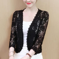 Summer Lace Jacket Women Clothing Casual Hollow Out Cardigan Ladies Coats Roupas Femininas Plus Size Streetwear Outerwear Q3751