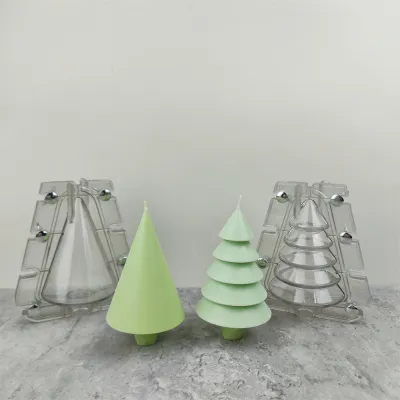 3D Making Supplies Handmake Candle Mould Christmas Tree Acrylic