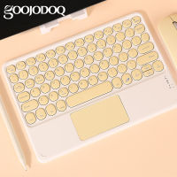 GOOJODOQ Wireless Bluetooth Keyboard with Touchpad for Keybaord Samsung Galaxy Xiaomi Surface HP