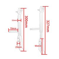 ขาตั้งข้างขาตั้งปรับได้มอเตอร์ไซค์สำหรับ Kawasaki Ninja Z 400 2018-2023 Ninja400ขาตั้งอลูมิเนียม Z400