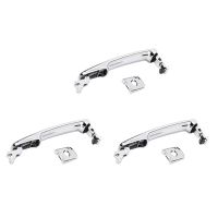 3X Exterior Door Handle with Keyhole for Infiniti FX35 FX45 Nissan Murano Rogue 82646-CA000 80640-CA012 Front Left Side