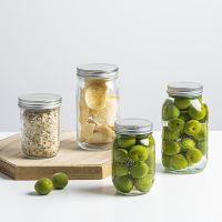 【LZ】✈☜  Vidro de grau alimentício selado jar nuts doces frasco de armazenamento mel jam casa garrafa de armazenamento de vidro transparente recipiente de cozinha decoração de casa