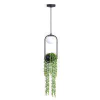 Nordic Plant Pendant Lamp Garden Flower Pot Pendant Lights Fixtures Dining Room Restaurant Bedroom Hanging Lighting Home Decor