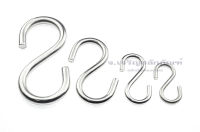 ตะขอตัว S ขนาด 5 - 10 mm  ตะขอเกี่ยวสแตนเลสรูปตัวเอส Heavy-Duty Solid Stainless Steel S Hook S Shape