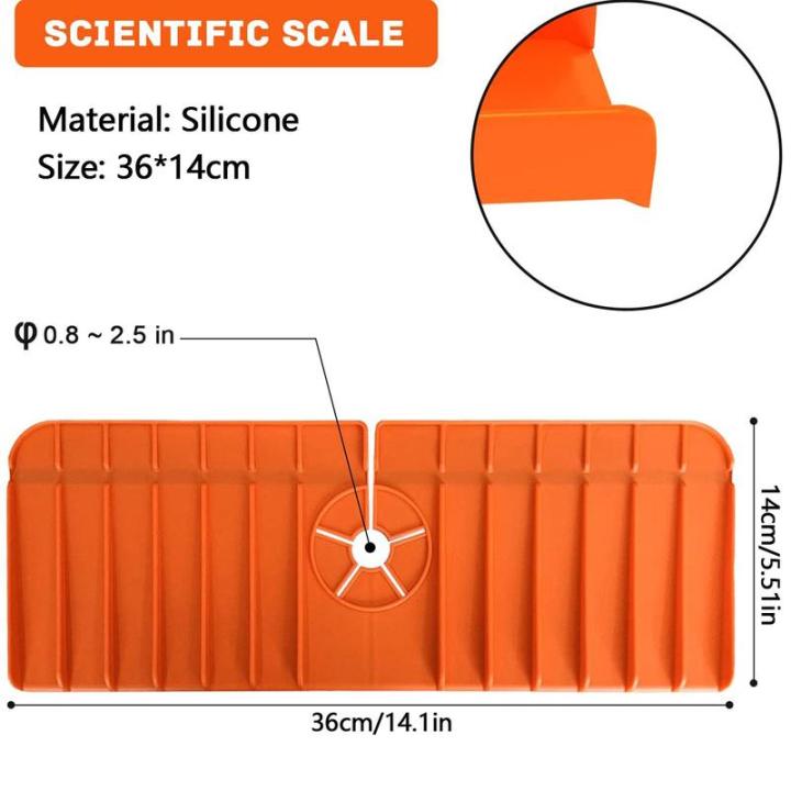 แผ่นก๊อกน้ำอ่างซิลิโคนก๊อกน้ำสำหรับห้องครัวที่รองเมาส์น้ำสำหรับห้องครัวห้องน้ำเคาน์เตอร์ที่รองเมาส์น้ำป้องกันการสาดก๊อกน้ำเสื่อซิลิโคนที่รองเมาส์น้ำ