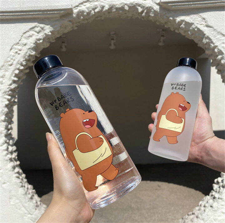 1000ml-we-bare-bears-ขวดฟางสองชั้นแก้วน้ำ-panda-grizzly-และ-ice-bear-yococo